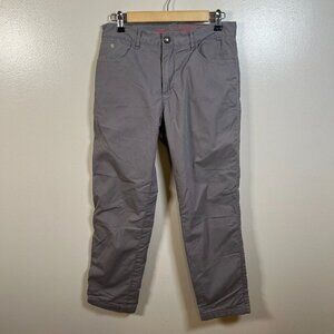 Johnnie-O Tailgaters Pants Size 30x29 Gray Lined Insulated Chino Flat Front